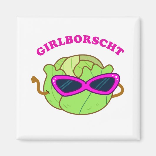 Girlborscht Fabulous Groente Pun Magnet (Voorkant)