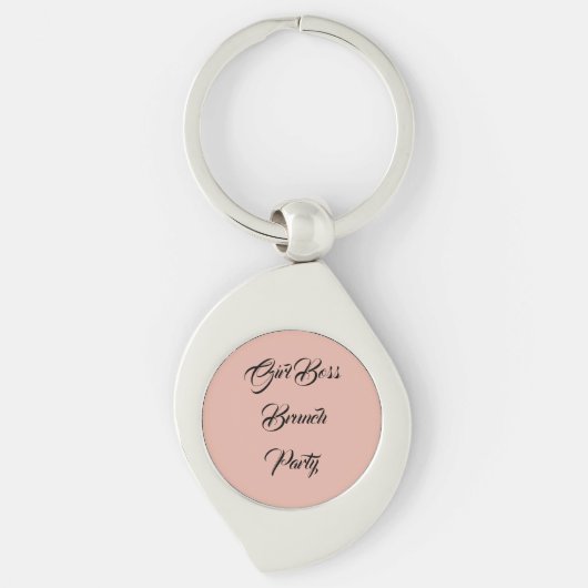 Girlboss Brunch Feestje Sleutelhanger (Voorkant)