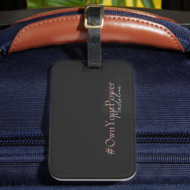 Girlboss Empowerment Gift - Persoonlijke naam Bagagelabel