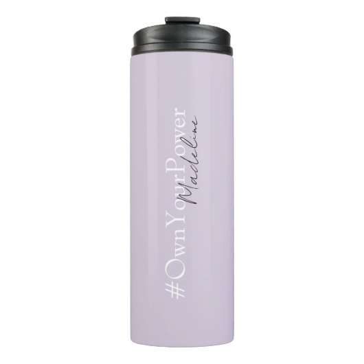 Girlboss Empowerment Gift - Persoonlijke naam - Thermosbeker (Voorkant)