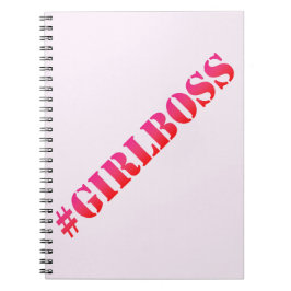#GirlBoss - Fun quote Notebook Notitieboek