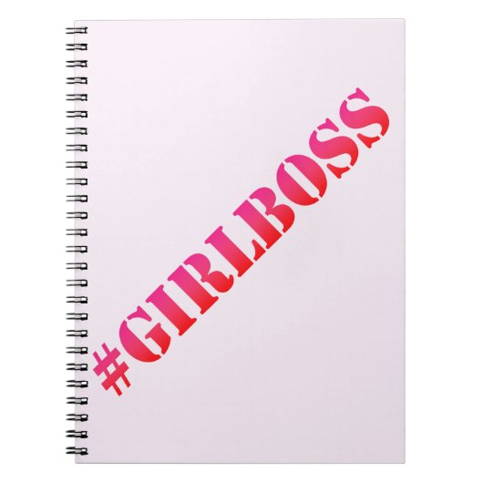 #GirlBoss - Fun quote Notebook Notitieboek (Voorkant)