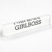 GIRLBOSS NamePlate Naambordje