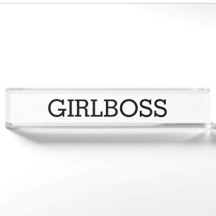 GIRLBOSS NamePlate Naambordje