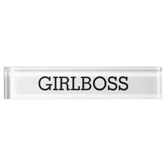 GIRLBOSS NamePlate Naambordje (Voorkant)