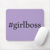 Girlboss Paarse Mousepad Esthetische Muismat (Met muis)