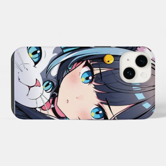 GirlCat PhoneCase iPhone Hoesje (Achterkant horizontaal)
