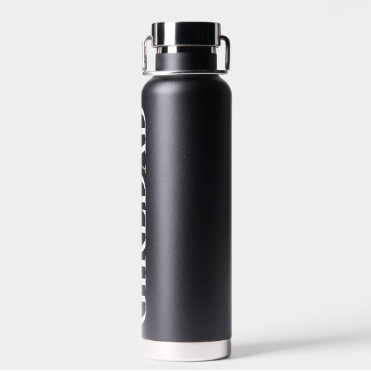 Girldad Trendy Typografie Vaderdag Fun Waterfles (Achterkant)