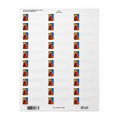 GirlFace 3 Etiket (Full Sheet)