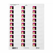 GirlFace 8 Etiket (Full Sheet)
