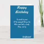 Girlfriend birthday greeting cards kaart (Voorkant)