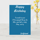 Girlfriend birthday greeting cards kaart (Gele Bloem)
