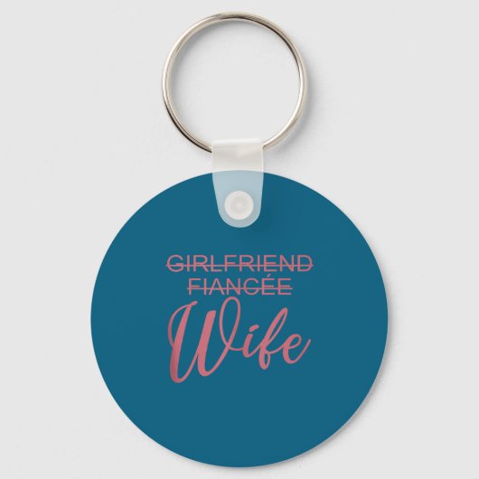 Girlfriend Fiancée Wife, Wedding, Just Married, Ma Sleutelhanger (Voorkant)