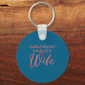 Girlfriend Fiancée Wife, Wedding, Just Married, Ma Sleutelhanger (Voorkant)