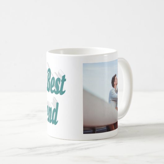 Girlfriend foto groene typografie koffiemok (Voorkant rechts)