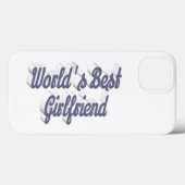Girlfriend gray script Case-Mate iPhone case (Achterkant (horizontaal))