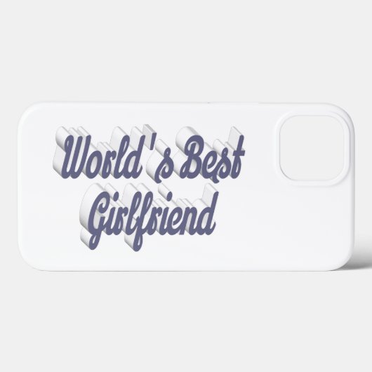 Girlfriend gray script Case-Mate iPhone case (Achterkant (horizontaal))