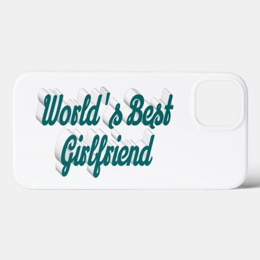 Girlfriend green script Case-Mate iPhone case (Achterkant (horizontaal))