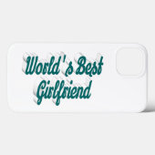 Girlfriend groen script Case-Mate iPhone case (Achterkant (horizontaal))
