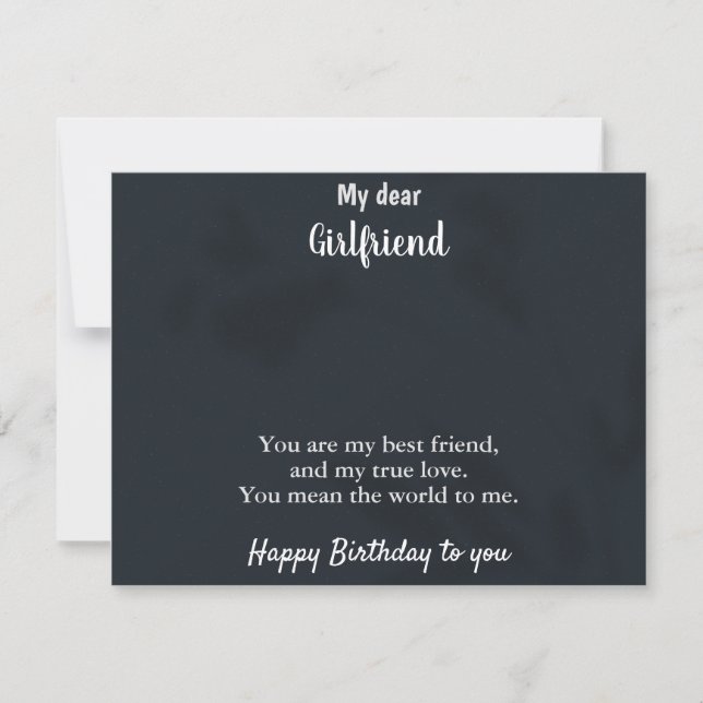 Girlfriend Jewelry Message Card (Voorkant)