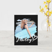 Girlfriend Nge Heart Simple Modern Cool Photo  Kaart (Gele Bloem)