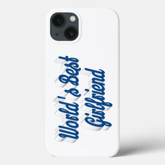 Girlfriend sea blue script Case-Mate iPhone case (Achterkant)