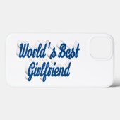 Girlfriend sea blue script Case-Mate iPhone case (Achterkant (horizontaal))