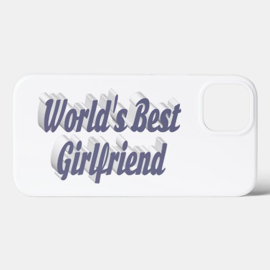 Girlfriend with gray typography Case-Mate iPhone case (Achterkant (horizontaal))