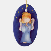 Girlie Angel-kerstversiering Keramisch Ornament (Rechts)