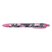 Girlie Black en Hot Pink Camo Zwarte Inkt Pen (Bodem)