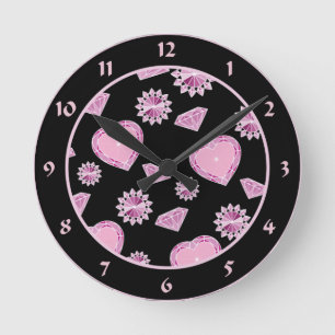 Girlie Bling Ronde Klok
