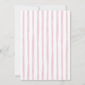 Girlie Bow 1e 2e 3e Verjaardag Elegant Minimalist Kaart (Achterkant)