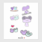 Girlie de kikker sticker sheet (Vel)
