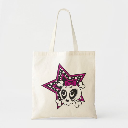 Girlie Emo Schedel Tote Bag (Voorkant)