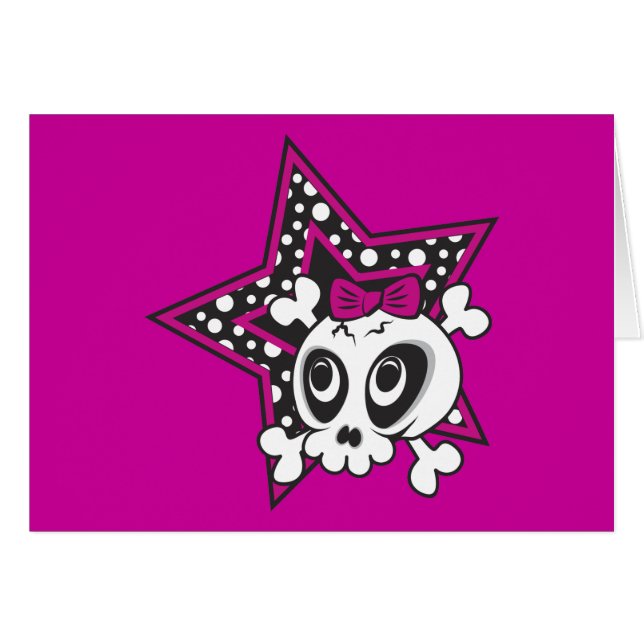 Girlie Emo Skull (Voorkant Horizontaal)