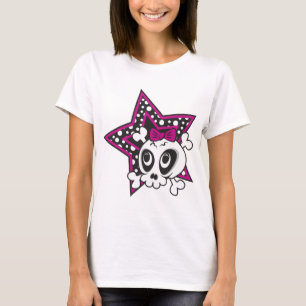 Girlie Emo Skull T-shirt