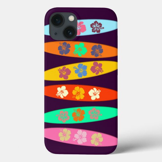 Girlie Flowered Surfboards Case-Mate iPhone Case (Achterkant)
