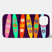 Girlie Flowered Surfboards Case-Mate iPhone Case (Achterkant (horizontaal))