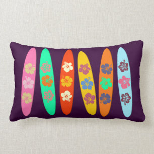 Girlie Flowered Surfboards Kussen