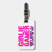 Girlie Gamer gaat Easy Bagagelabel (Voorkant verticaal)
