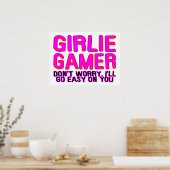 Girlie Gamer gaat Easy Poster (Keuken)