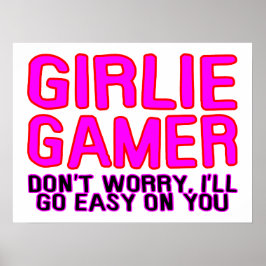Girlie Gamer gaat Easy Poster