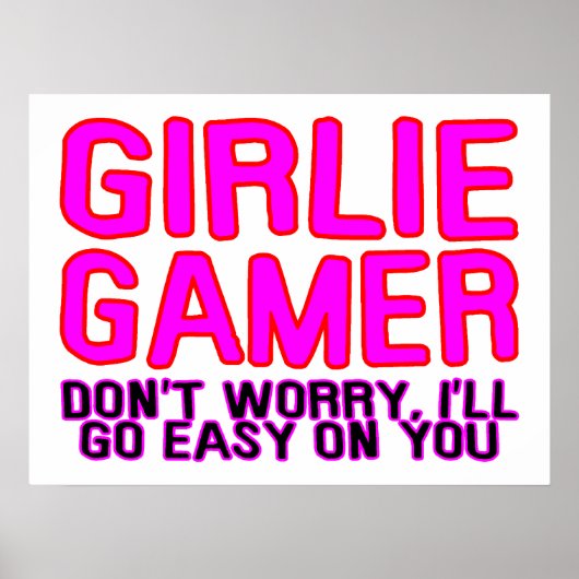 Girlie Gamer gaat Easy Poster (Voorkant)
