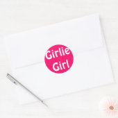Girlie Girl Ronde Sticker (Envelop)