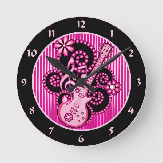 Girlie Guitar Ronde Klok (Voorkant)