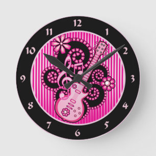 Girlie Guitar Ronde Klok