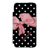 Girlie Polka Dots iPhone 5S Wallet Case Incipio iPhone Portemonnee Hoesje (Voorkant Agenda)