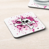 Girlie Skull Drankjes Onderzetter (Linkerzijde)