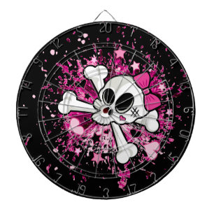 Girlie Skull en Crossbones Dartbord