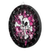 Girlie Skull en Crossbones Dartbord (Voorkant Rechts)